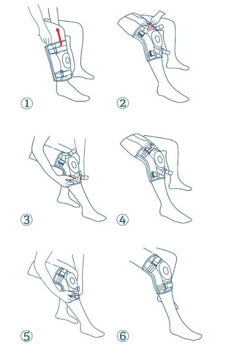 NEENCA Professional Knee Brace for Hinged Knee Support with Patented X-Strap Fixing System HX042