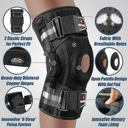 NEENCA Professional Knee Brace for Hinged Knee Sup